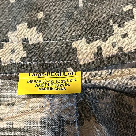 Carpenters pants with knee pads camouflage 10 pockets new size Large -Regular - Picture 9 of 15